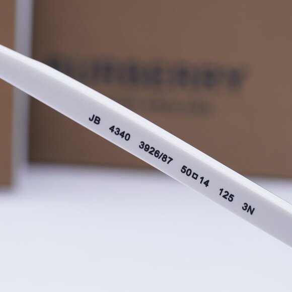 Burberry Junior JB4340 392687 Aviator Sunglasses - Blue/White/Grey - Picture 5 of 8